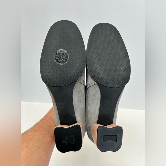 CAMPER Gray suede KATIE block heel slip on shoes size 9 - Picture 6 of 7